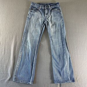 Helix Jeans Womens 14 Blue Slim Boot Rocker Grunge Skater Mid‎ Rise
